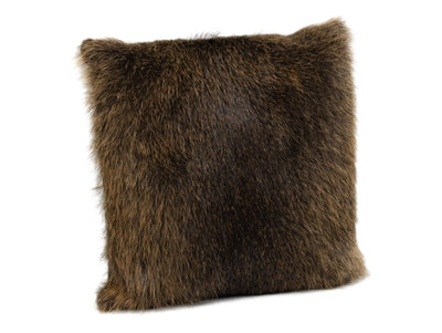 Nutriakissen Sumpf Biber Kissen Fell Nutria Fell  Öko 40x40cm 